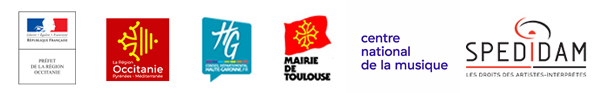 Avec le soutien de la DRAC Occitanie, la région Occitanie, la Haute-Garonne, la mairie de Toulouse et la SPEDIDAM