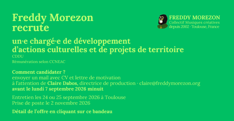 Recrutement Chargé·e actions culturelles et territoire